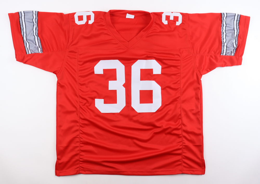 Marcus Marek Signed Jersey Inscribed "Ohio State All Time Leading Tackler!" (Playball Ink) at PristineAuction.com Marcus Marek Signed Jersey Inscribed "Ohio State All Time Leading Tackler!" (Playball Ink) at PristineAuction.com