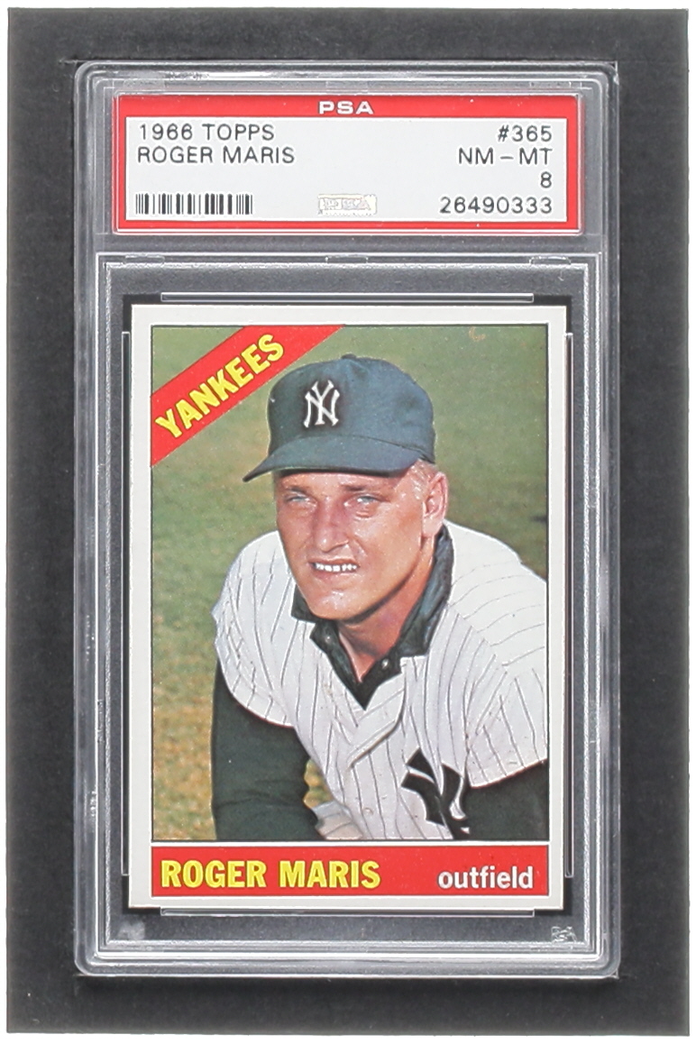 Roger Maris 1966 Topps #365 (PSA 8) at PristineAuction.com Roger Maris 1966 Topps #365 (PSA 8) at PristineAuction.com