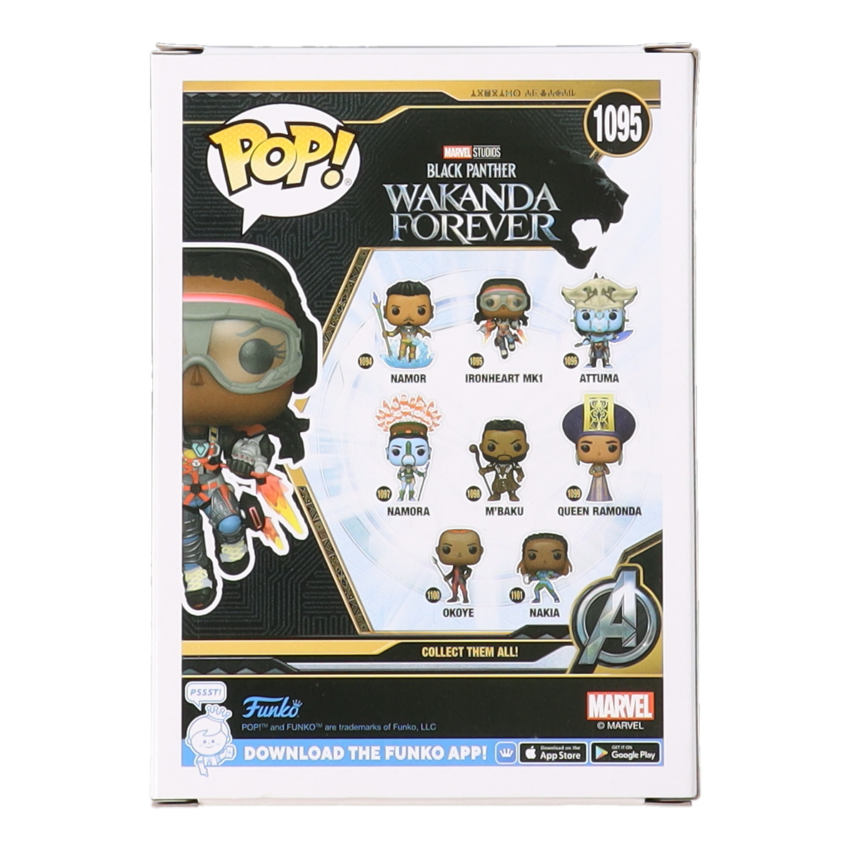 Dominique Thorne Signed "Black Panther: Wakanda Forever" #1095 Ironheart MK1 Funko Pop! Vinyl Figure Inscribed "Riri" (PSA & Beckett) at PristineAuction.com Dominique Thorne Signed "Black Panther: Wakanda Forever" #1095 Ironheart MK1 Funko Pop! Vinyl Figure Inscribed "Riri" (PSA & Beckett) at PristineAuction.com