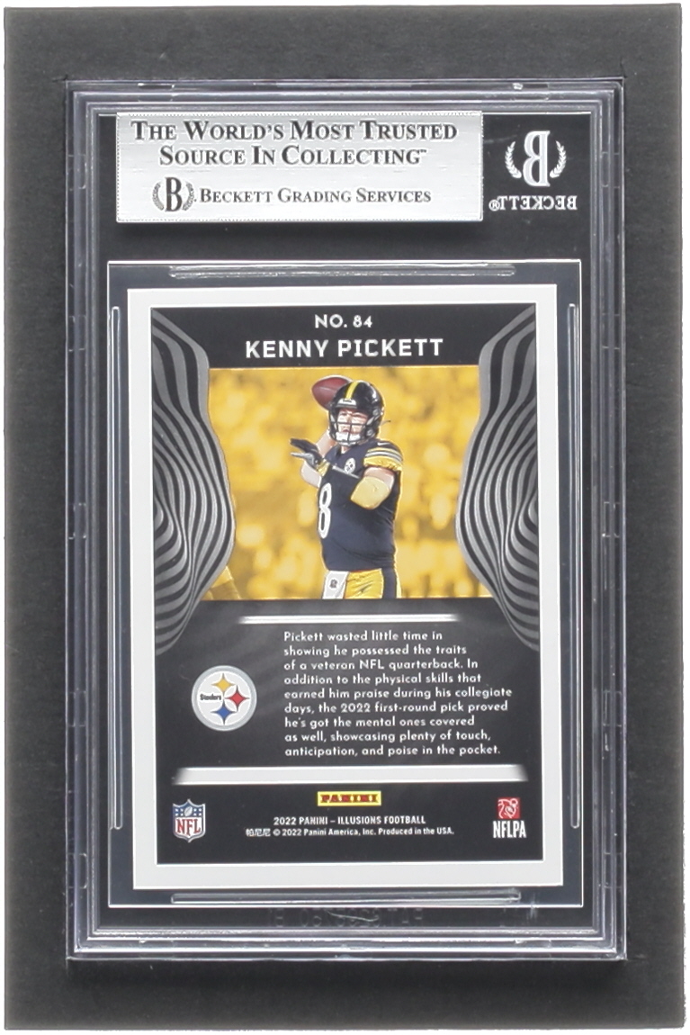Kenny Pickett 2022 Panini Illusions #84 RC (BGS 9) at PristineAuction.com Kenny Pickett 2022 Panini Illusions #84 RC (BGS 9) at PristineAuction.com