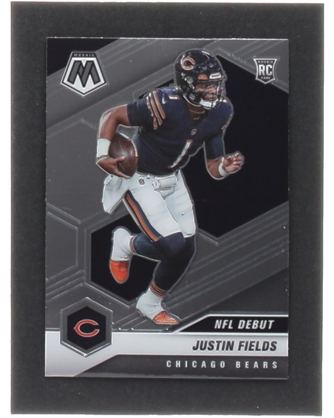 Justin Fields 2021 Panini Mosaic #242 DEB RC at PristineAuction.com Justin Fields 2021 Panini Mosaic #242 DEB RC at PristineAuction.com