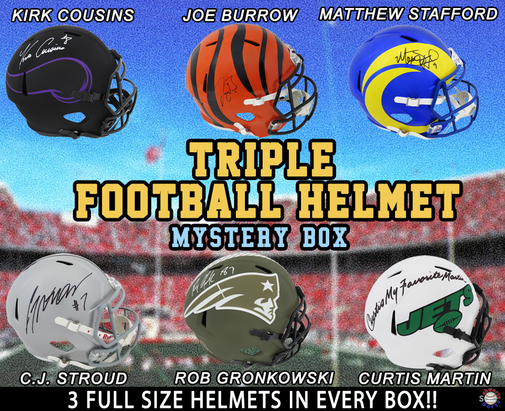Schwartz Sports Football Star Signed Mystery Full Size Helmet – Series 27 (Limited Edition 1/50)