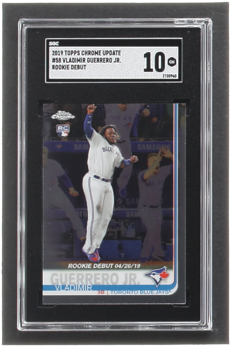 Vladimir Guerrero Jr. 2019 Topps Chrome Update #58 RD RC (SGC 10) at PristineAuction.com Vladimir Guerrero Jr. 2019 Topps Chrome Update #58 RD RC (SGC 10) at PristineAuction.com