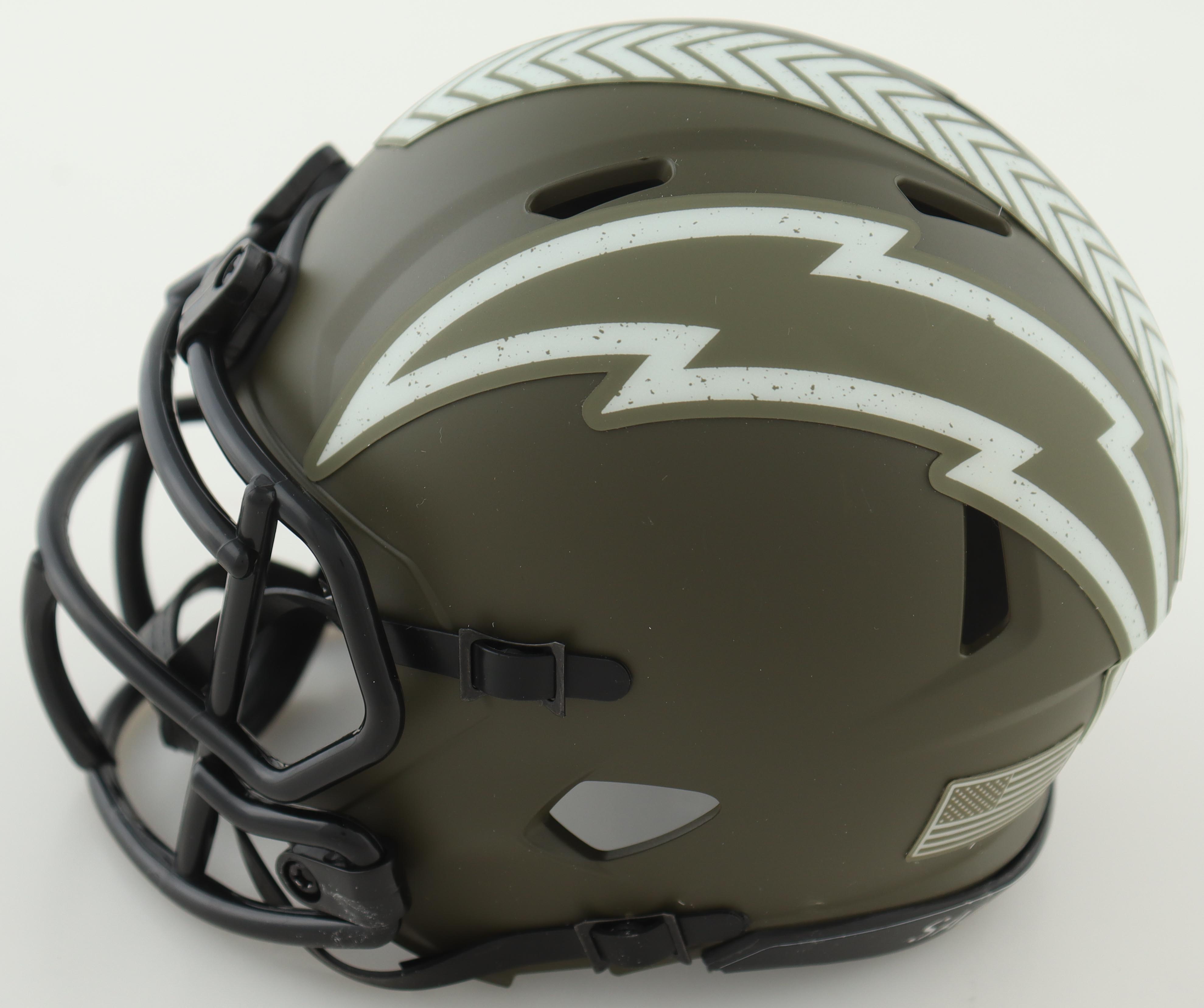 Keenan Allen Signed Chargers Salute To Service Alternate Speed Mini Helmet (Beckett) at PristineAuction.com Keenan Allen Signed Chargers Salute To Service Alternate Speed Mini Helmet (Beckett) at PristineAuction.com