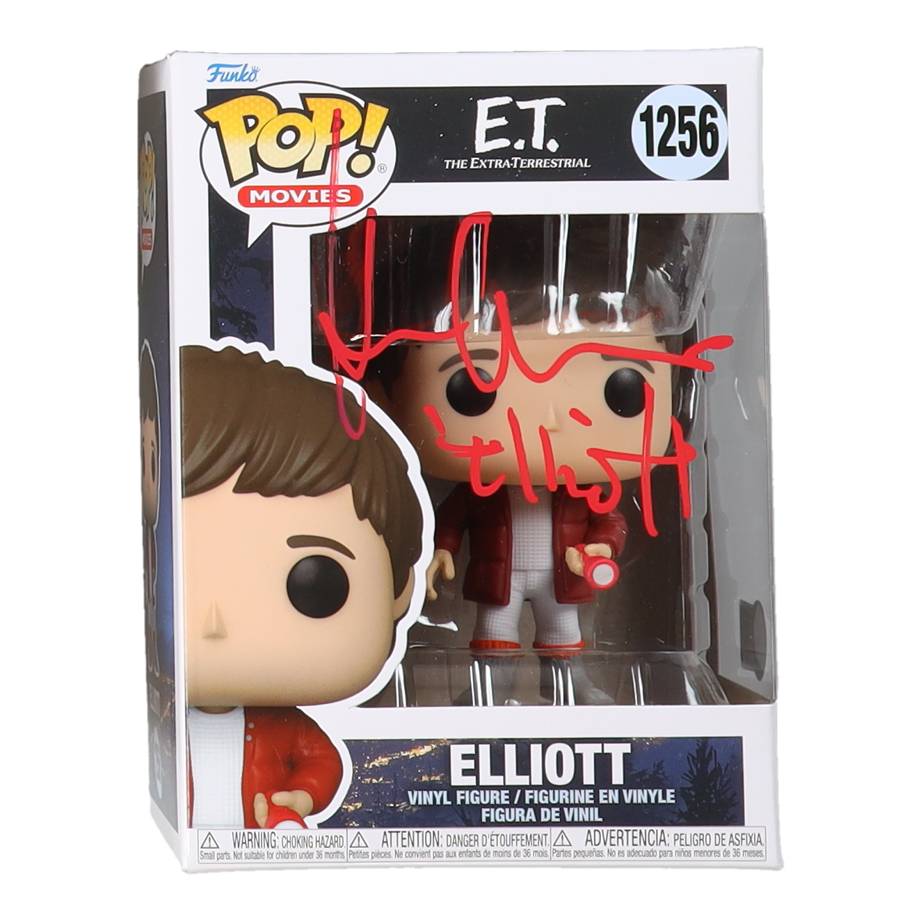 Henry Thomas Signed "E.T. the Extra-Terrestrial" #1256 Elliott Funko Pop! Vinyl Figure Inscribed "Elliott" (Beckett) at PristineAuction.com Henry Thomas Signed "E.T. the Extra-Terrestrial" #1256 Elliott Funko Pop! Vinyl Figure Inscribed "Elliott" (Beckett) at PristineAuction.com