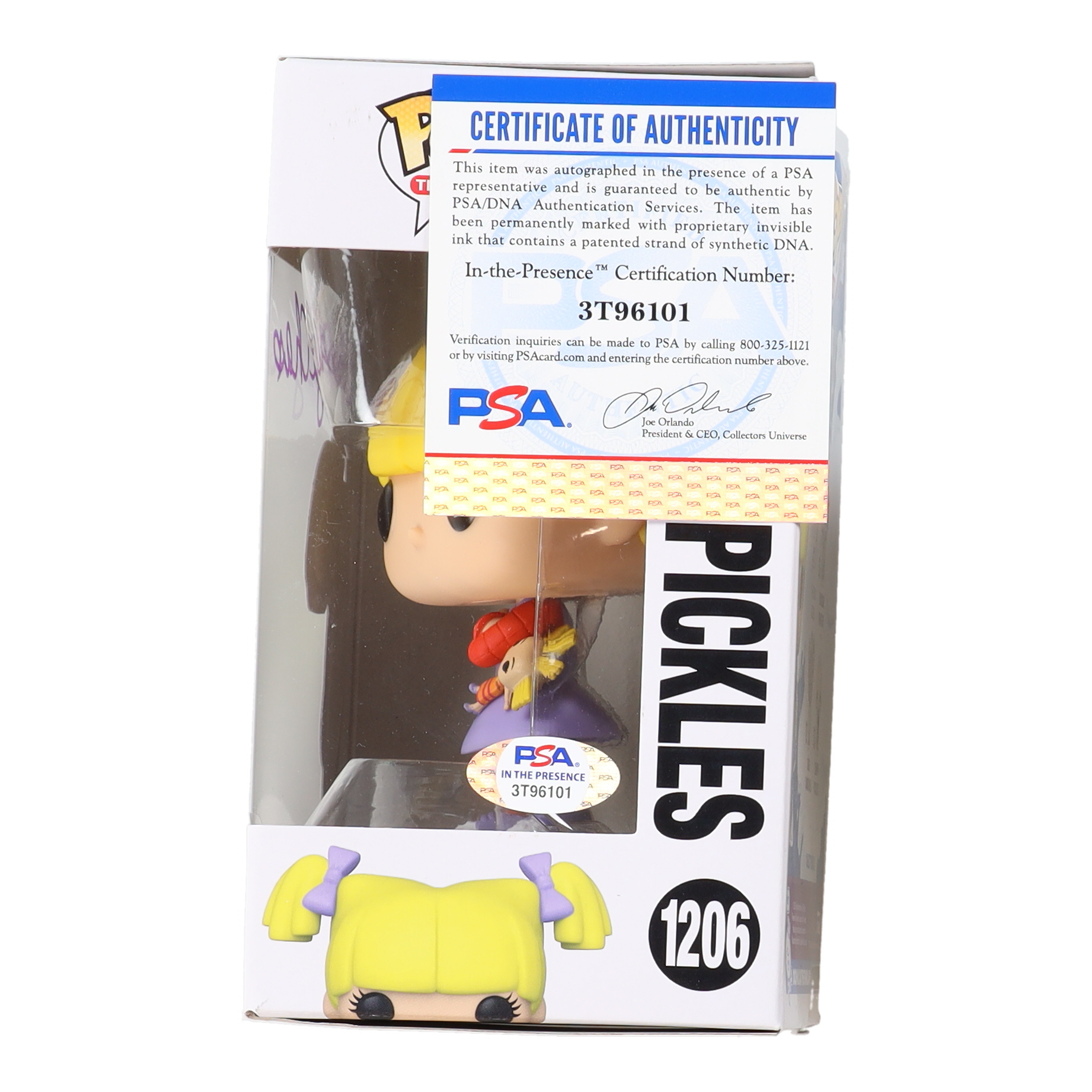 Cheryl Chase Signed "Rugrats" #1206 Angelica Pickles Funko Pop! Vinyl Figure (PSA) at PristineAuction.com Cheryl Chase Signed "Rugrats" #1206 Angelica Pickles Funko Pop! Vinyl Figure (PSA) at PristineAuction.com
