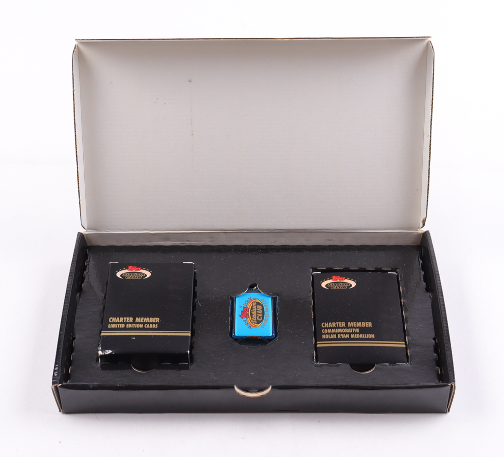 1991 Topps Stadium Club Charter Member Limited Complete Box Set of (50) Cards with Bronze Nolan Ryan, #10 Ken Griffey Jr, #24 Nolan Ryan, #47 Wayne Gretzky at PristineAuction.com 1991 Topps Stadium Club Charter Member Limited Complete Box Set of (50) Cards with Bronze Nolan Ryan, #10 Ken Griffey Jr, #24 Nolan Ryan, #47 Wayne Gretzky at PristineAuction.com
