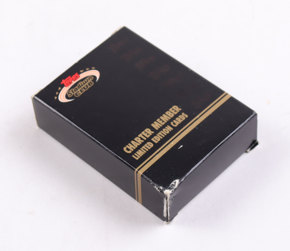 1991 Topps Stadium Club Charter Member Limited Complete Box Set of (50) Cards with Bronze Nolan Ryan, #10 Ken Griffey Jr, #24 Nolan Ryan, #47 Wayne Gretzky at PristineAuction.com 1991 Topps Stadium Club Charter Member Limited Complete Box Set of (50) Cards with Bronze Nolan Ryan, #10 Ken Griffey Jr, #24 Nolan Ryan, #47 Wayne Gretzky at PristineAuction.com