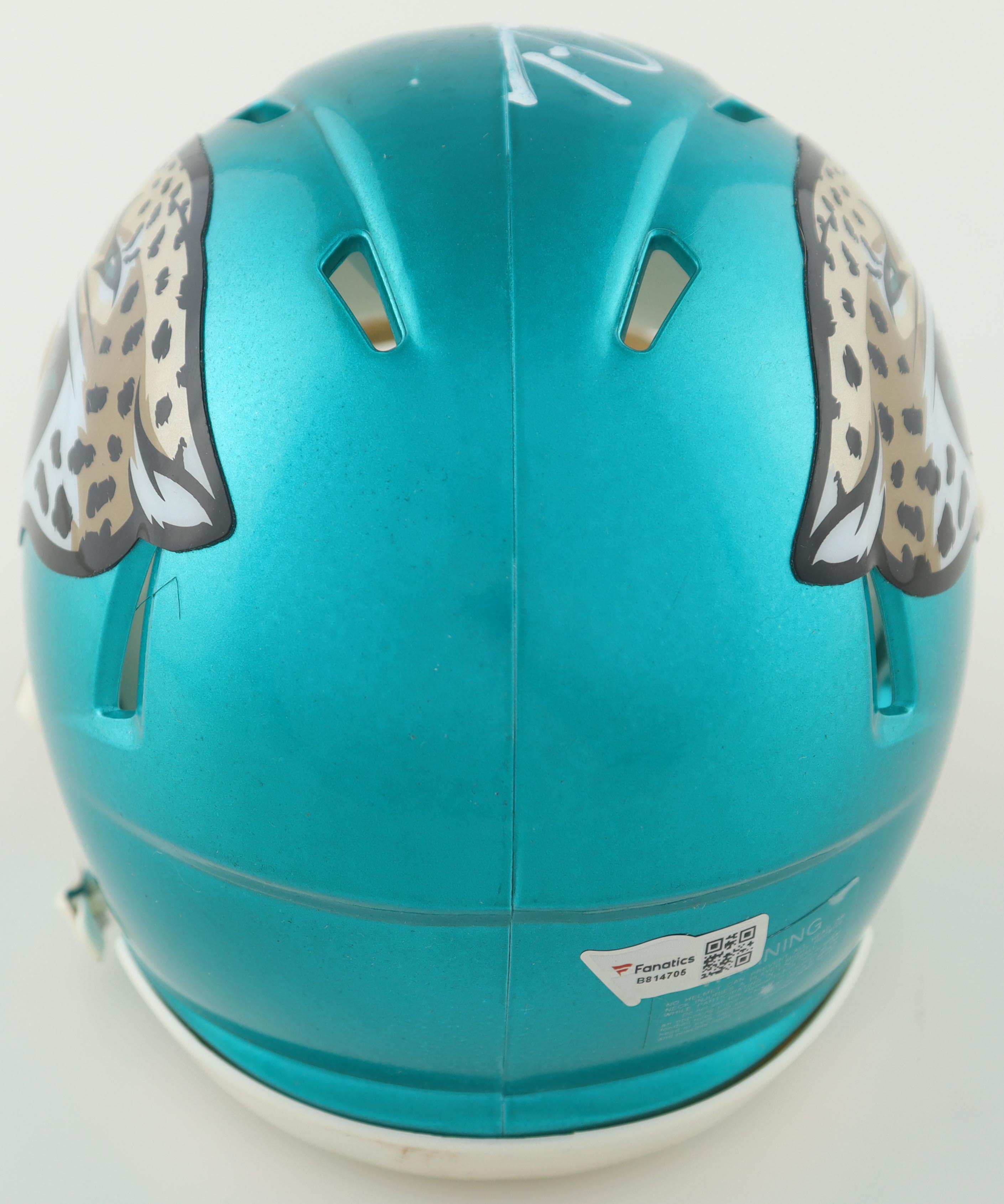 Trevor Lawrence Signed Jaguars Flash Alternate Speed Mini Helmet (Fanatics) at PristineAuction.com Trevor Lawrence Signed Jaguars Flash Alternate Speed Mini Helmet (Fanatics) at PristineAuction.com