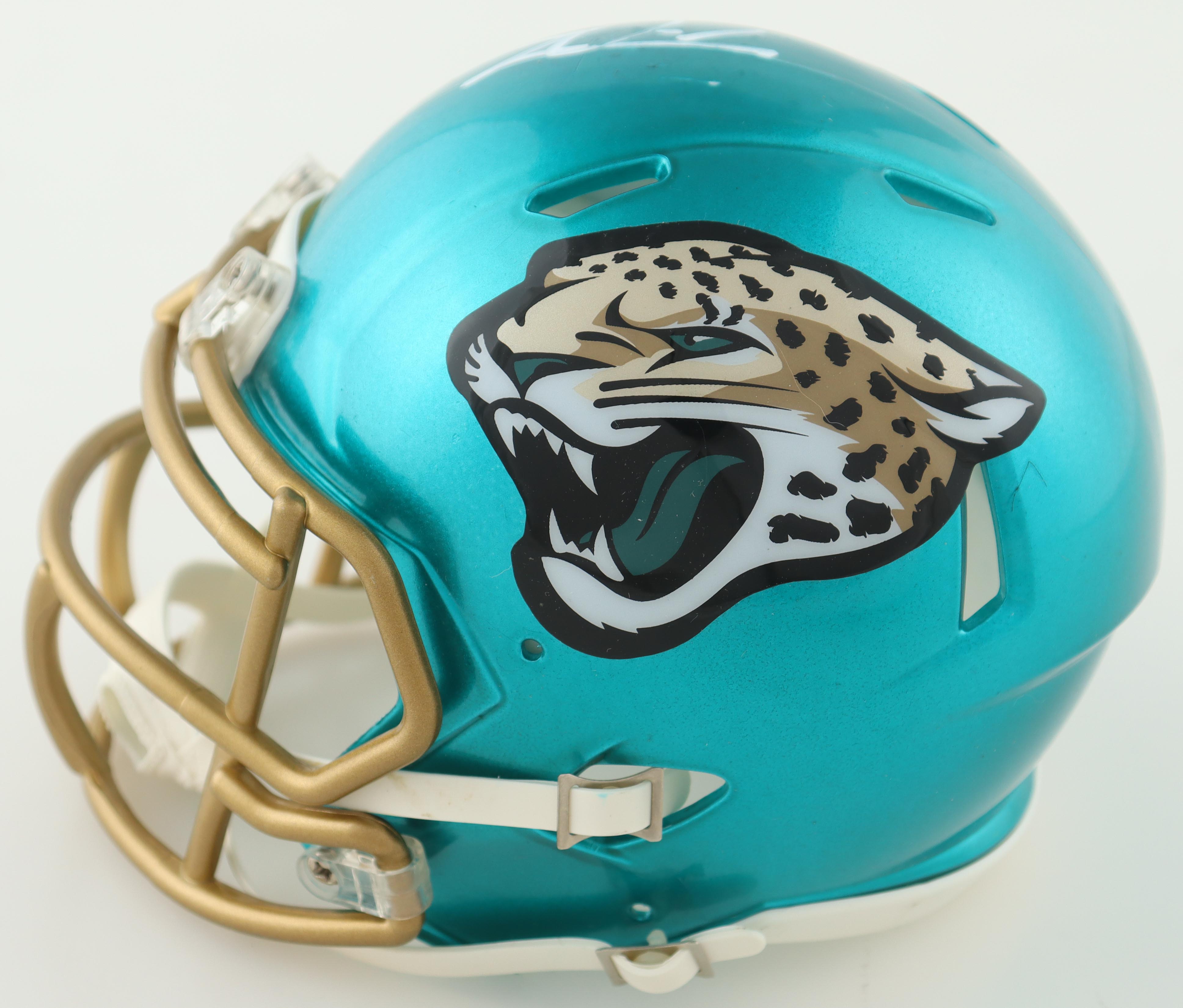 Trevor Lawrence Signed Jaguars Flash Alternate Speed Mini Helmet (Fanatics) at PristineAuction.com Trevor Lawrence Signed Jaguars Flash Alternate Speed Mini Helmet (Fanatics) at PristineAuction.com