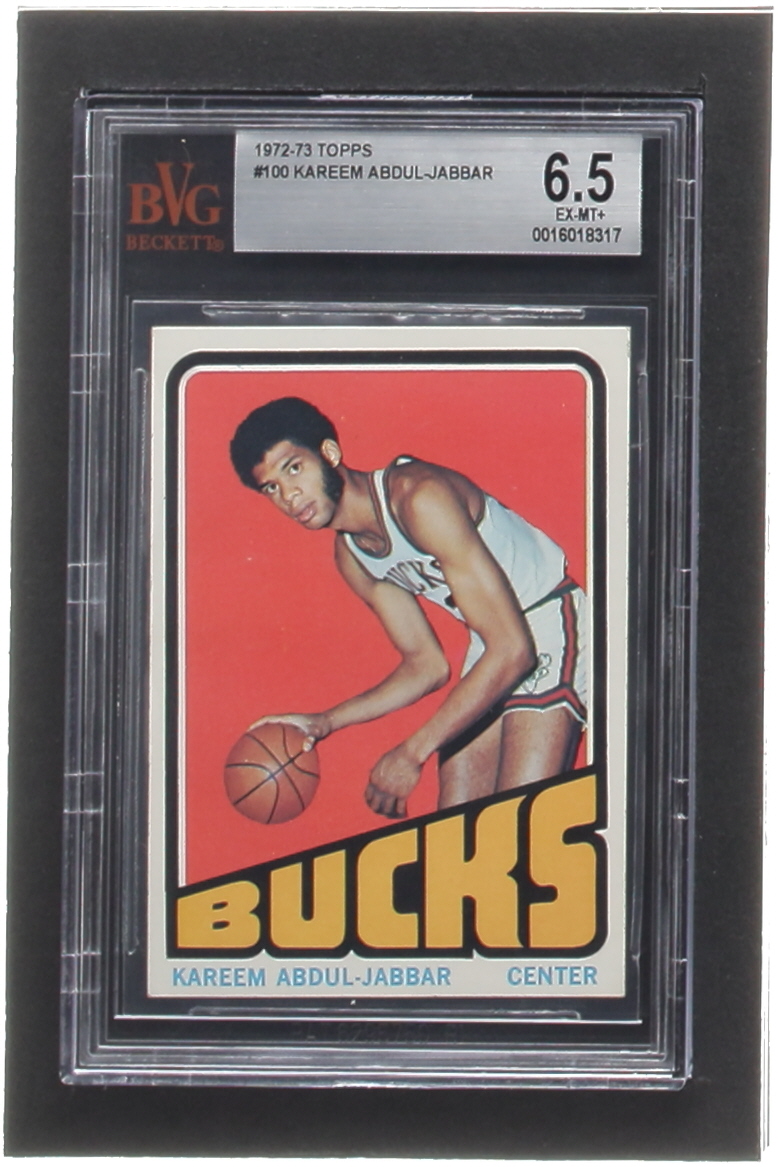 Kareem Abdul-Jabbar 1972-73 Topps #100 (BVG 6.5) at PristineAuction.com Kareem Abdul-Jabbar 1972-73 Topps #100 (BVG 6.5) at PristineAuction.com