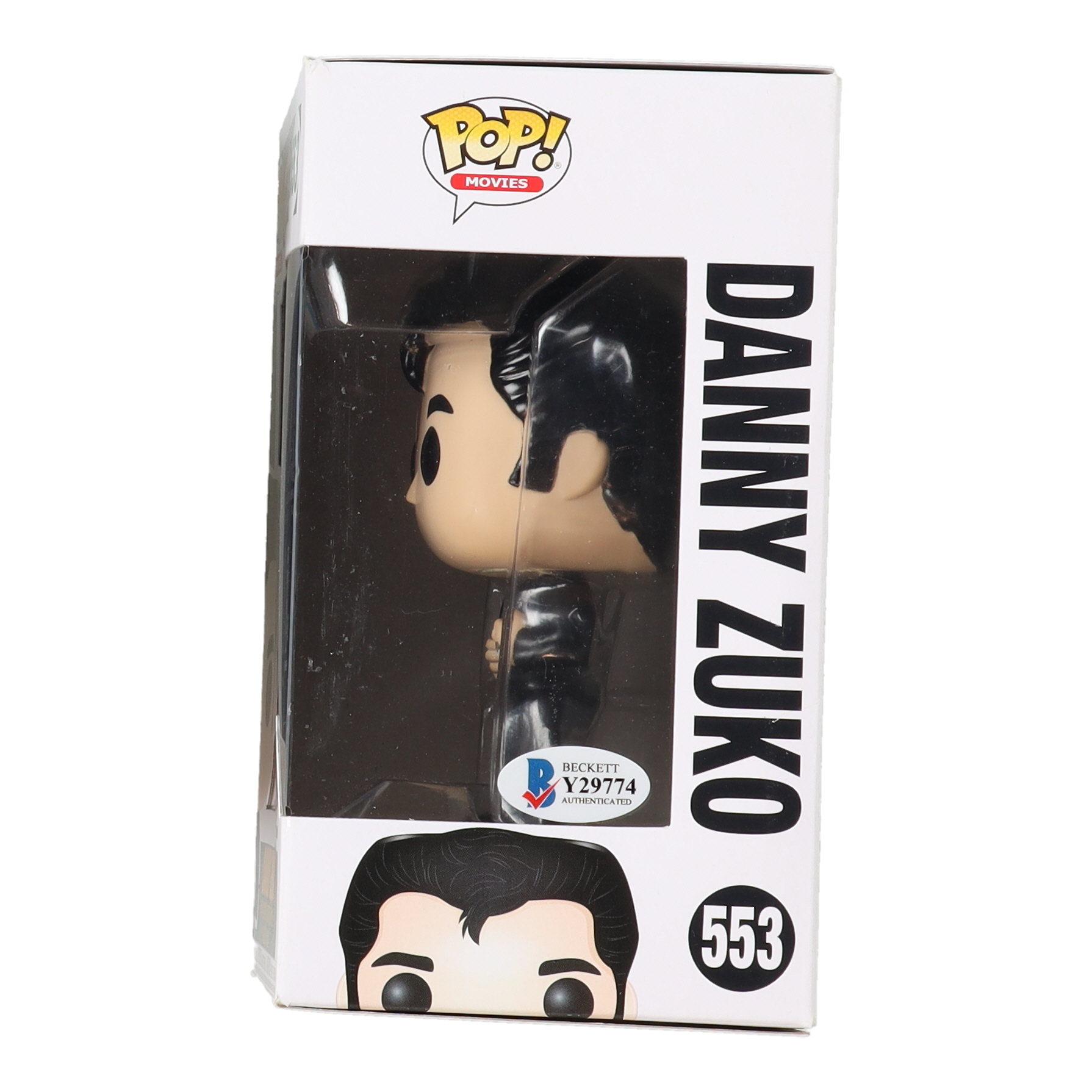 John Travolta Signed "Grease" #553 Danny Zuko Funko Pop! Vinyl Figure (Beckett) at PristineAuction.com John Travolta Signed "Grease" #553 Danny Zuko Funko Pop! Vinyl Figure (Beckett) at PristineAuction.com