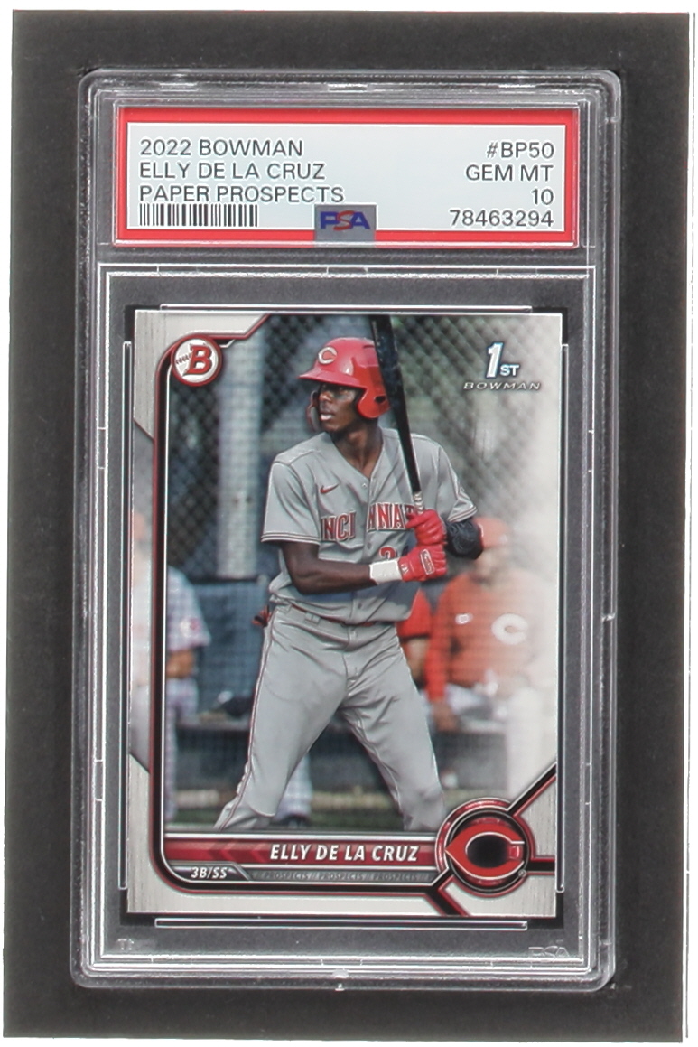 Elly De La Cruz 2022 Bowman Prospects #BP50 RC (PSA 10) at PristineAuction.com Elly De La Cruz 2022 Bowman Prospects #BP50 RC (PSA 10) at PristineAuction.com