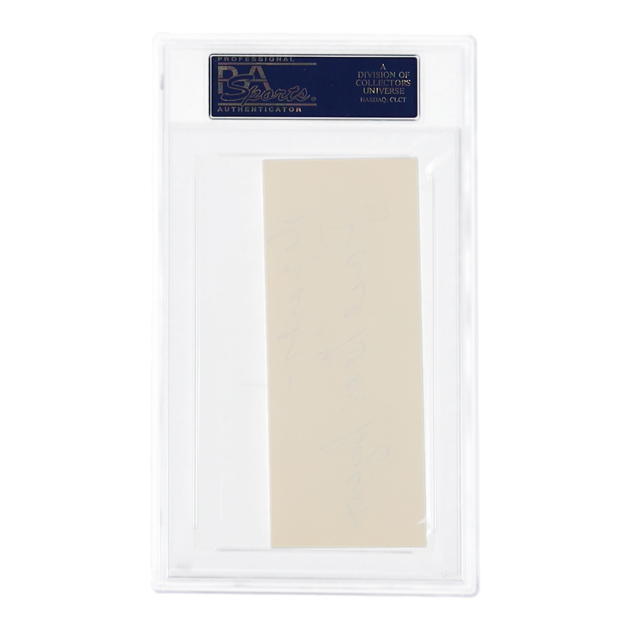 Paul "Bear" Bryant Signed 3x5 Cut Inscribed "Regards" (PSA) at PristineAuction.com Paul "Bear" Bryant Signed 3x5 Cut Inscribed "Regards" (PSA) at PristineAuction.com