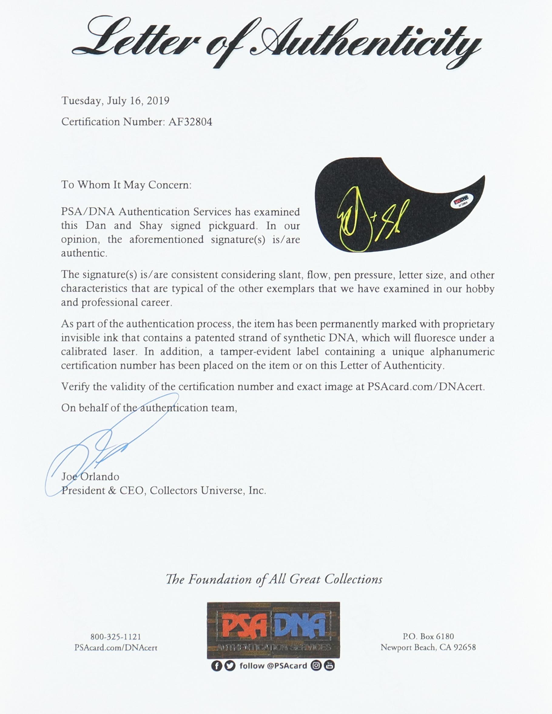 Dan and Shay Signed 41" Epiphone Acoustic Guitar (PSA) at PristineAuction.com Dan and Shay Signed 41" Epiphone Acoustic Guitar (PSA) at PristineAuction.com