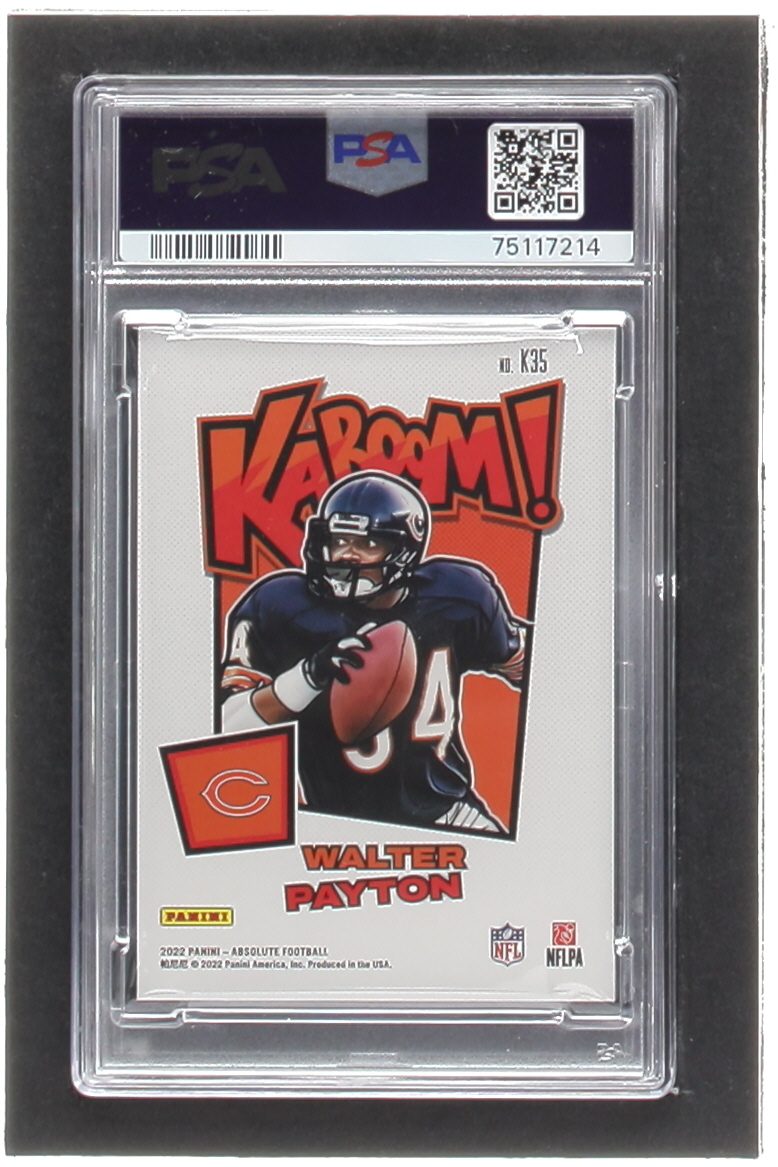 Walter Payton 2022 Absolute Kaboom Vertical #35 (PSA 9) at PristineAuction.com Walter Payton 2022 Absolute Kaboom Vertical #35 (PSA 9) at PristineAuction.com