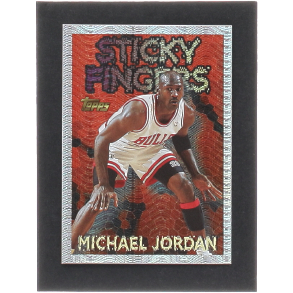 1996 Topps Chrome Sticky Fingers Michael Jordan #18 Season Best ｜NBA