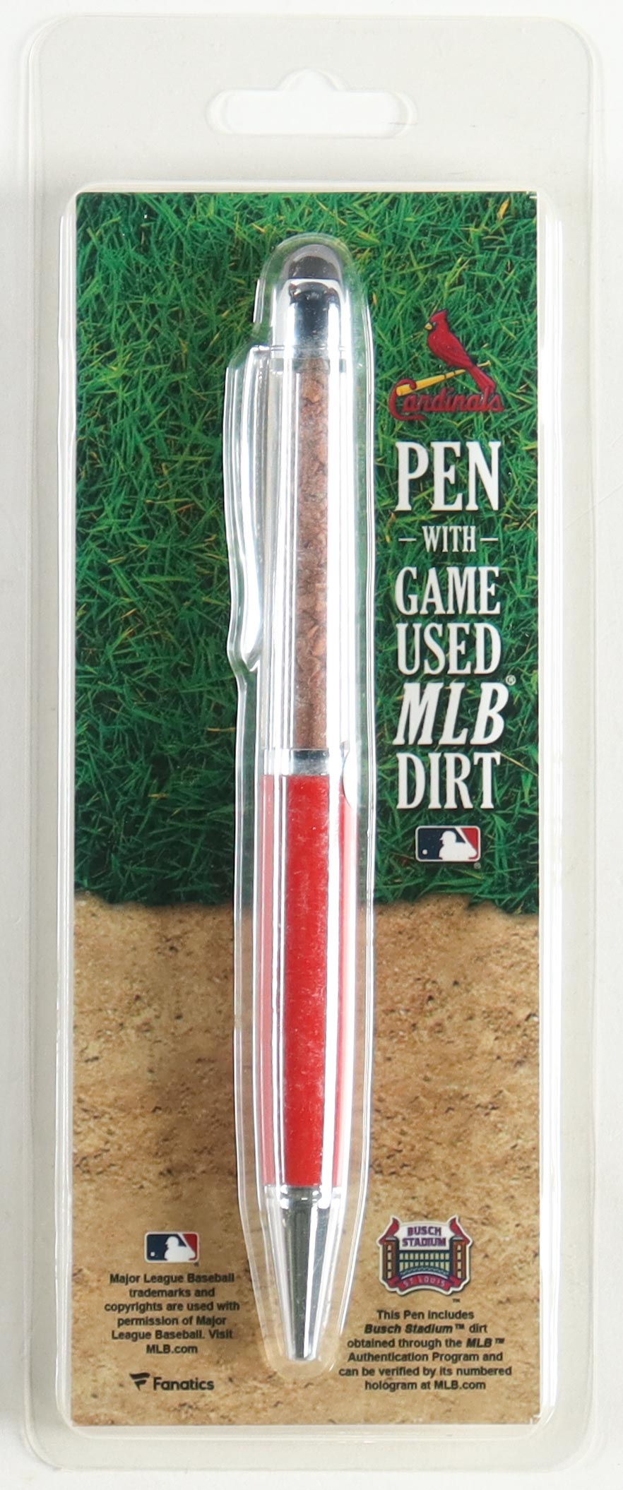 Cardinals Pen with Game Used MLB Dirt (MLB) at PristineAuction.com Cardinals Pen with Game Used MLB Dirt (MLB) at PristineAuction.com