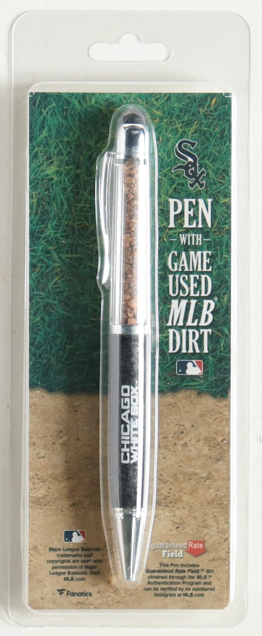 White Sox Pen with Game Used MLB Dirt (MLB) at PristineAuction.com White Sox Pen with Game Used MLB Dirt (MLB) at PristineAuction.com