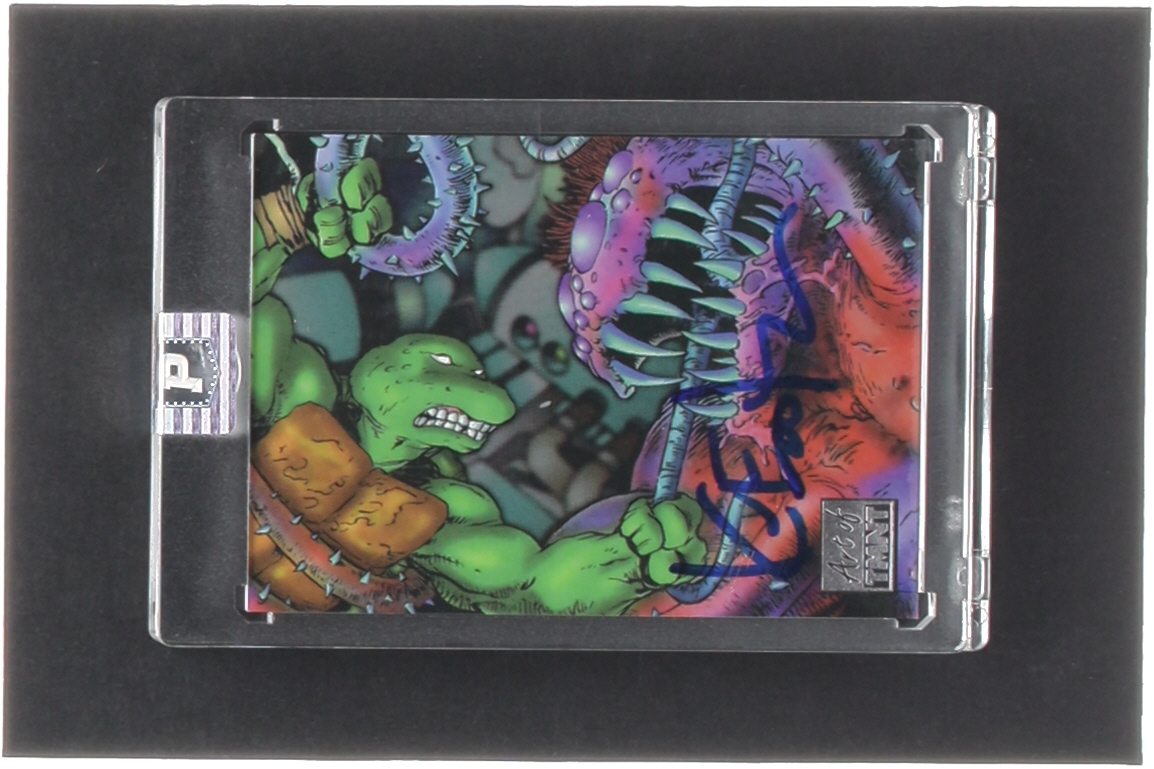 Kevin Eastman Signed 2019 Topps Art of TMNT #41 (PA Encapsulated) at PristineAuction.com Kevin Eastman Signed 2019 Topps Art of TMNT #41 (PA Encapsulated) at PristineAuction.com