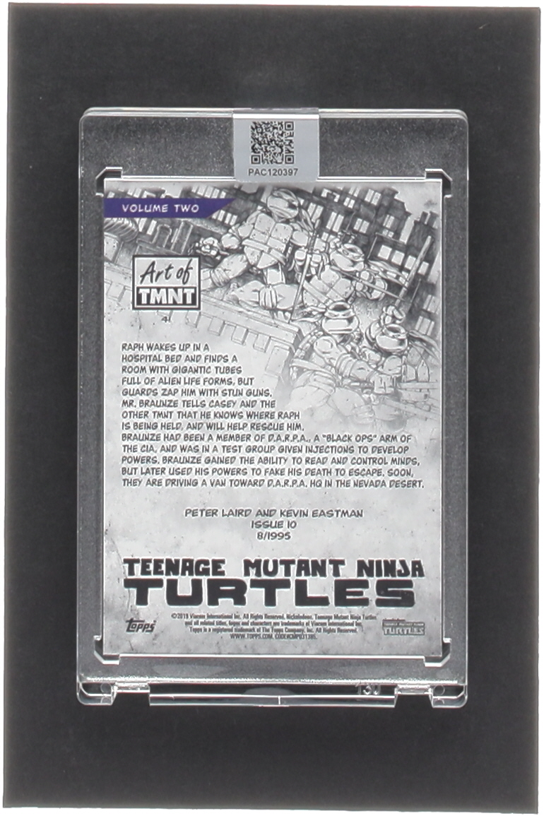 Kevin Eastman Signed 2019 Topps Art of TMNT #41 (PA Encapsulated) at PristineAuction.com Kevin Eastman Signed 2019 Topps Art of TMNT #41 (PA Encapsulated) at PristineAuction.com