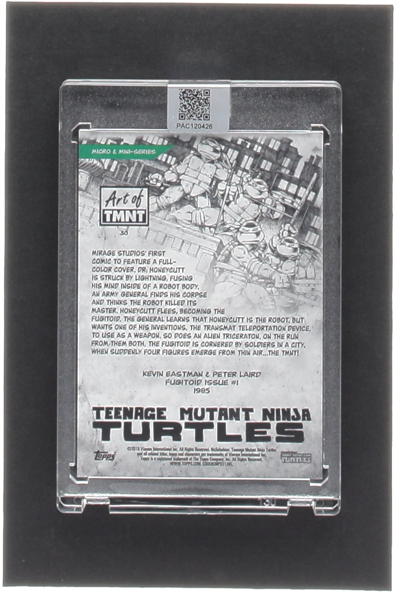Kevin Eastman Signed 2019 Topps Art of TMNT #30 (PA Encapsulated) at PristineAuction.com Kevin Eastman Signed 2019 Topps Art of TMNT #30 (PA Encapsulated) at PristineAuction.com
