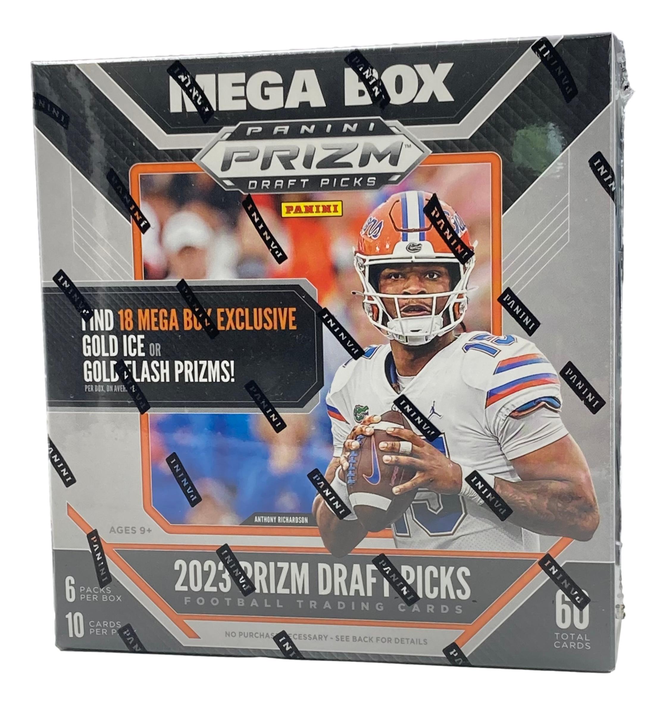 2023 Panini Prizm Draft Picks Football Card Mega Box at PristineAuction.com 2023 Panini Prizm Draft Picks Football Card Mega Box at PristineAuction.com