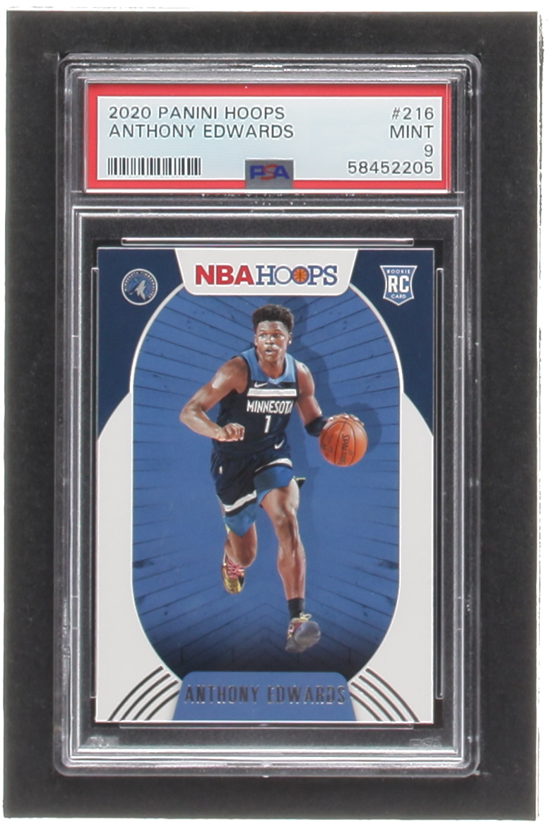 Anthony Edwards 2020-21 Hoops #216 RC (PSA 9) at PristineAuction.com Anthony Edwards 2020-21 Hoops #216 RC (PSA 9) at PristineAuction.com