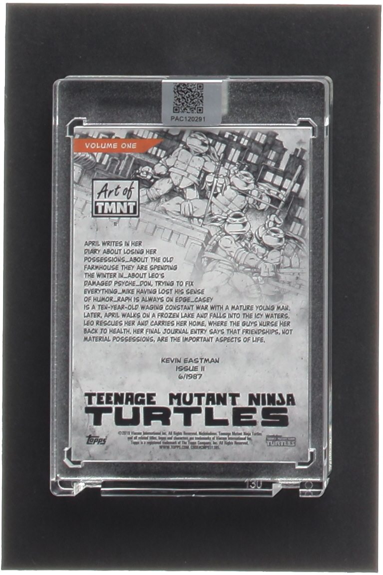 Kevin Eastman Signed 2019 Topps Art of TMNT #11 (PA Encapsulated) at PristineAuction.com Kevin Eastman Signed 2019 Topps Art of TMNT #11 (PA Encapsulated) at PristineAuction.com