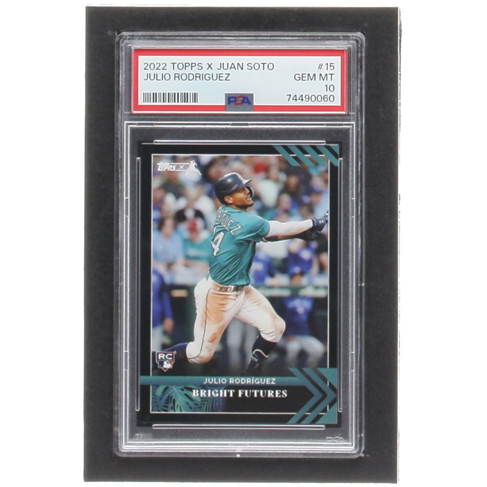 Julio Rodriguez 2022 Topps X Juan Soto #15 BF RC (PSA 10 