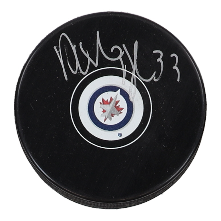 Dustin Byfuglien Signed Jets Logo Hockey Puck (Schwartz) at PristineAuction.com Dustin Byfuglien Signed Jets Logo Hockey Puck (Schwartz) at PristineAuction.com