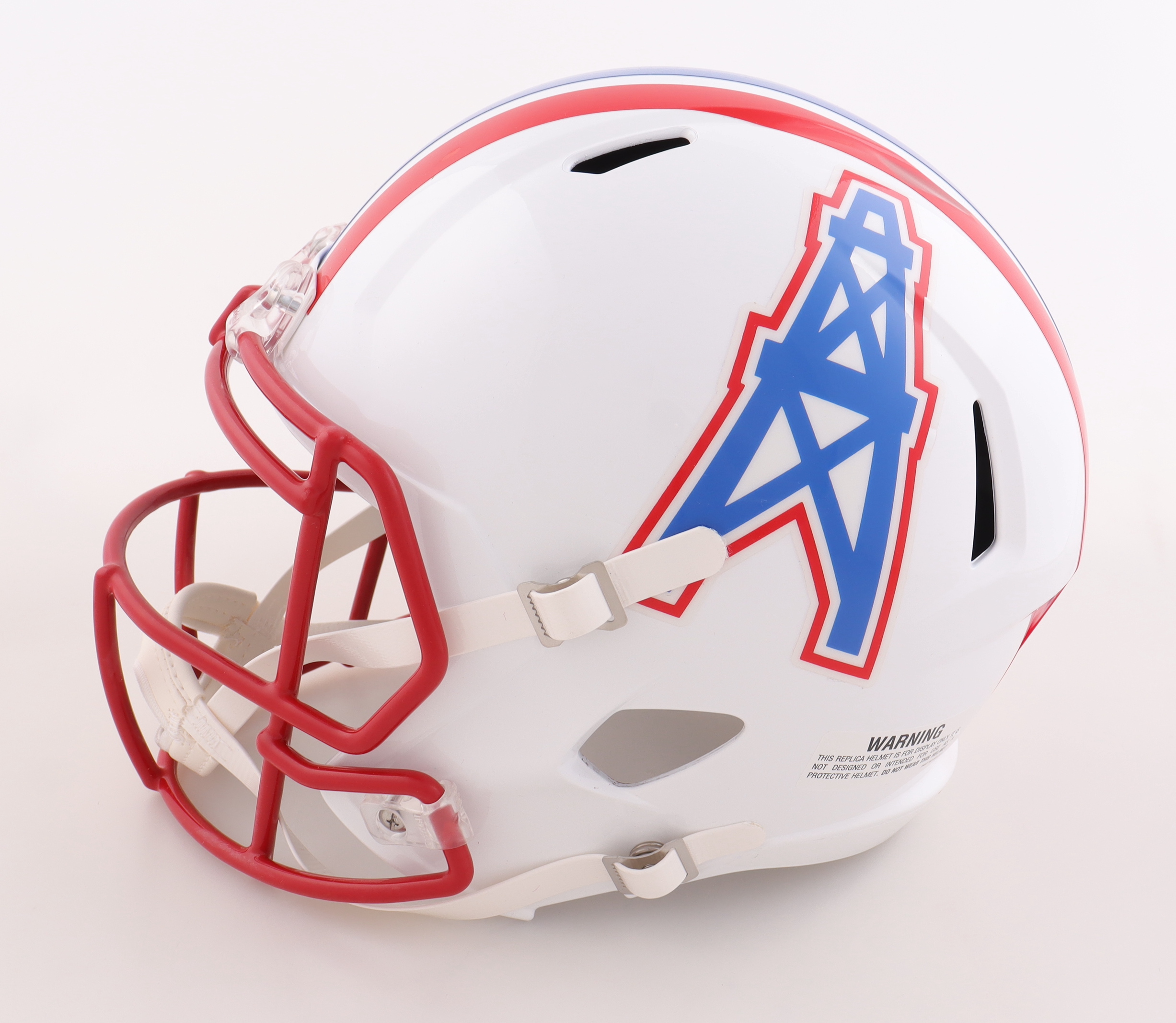 Robert Brazile Signed Oilers Full-Size Speed Helmet Inscribed "HOF 18" (Schwartz) at PristineAuction.com Robert Brazile Signed Oilers Full-Size Speed Helmet Inscribed "HOF 18" (Schwartz) at PristineAuction.com