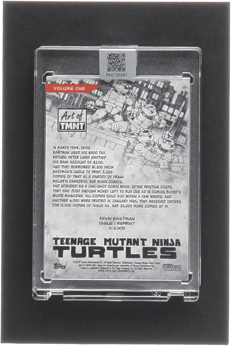 Kevin Eastman Signed 2019 Topps Art of TMNT #2 (PA Encapsulated) at PristineAuction.com Kevin Eastman Signed 2019 Topps Art of TMNT #2 (PA Encapsulated) at PristineAuction.com