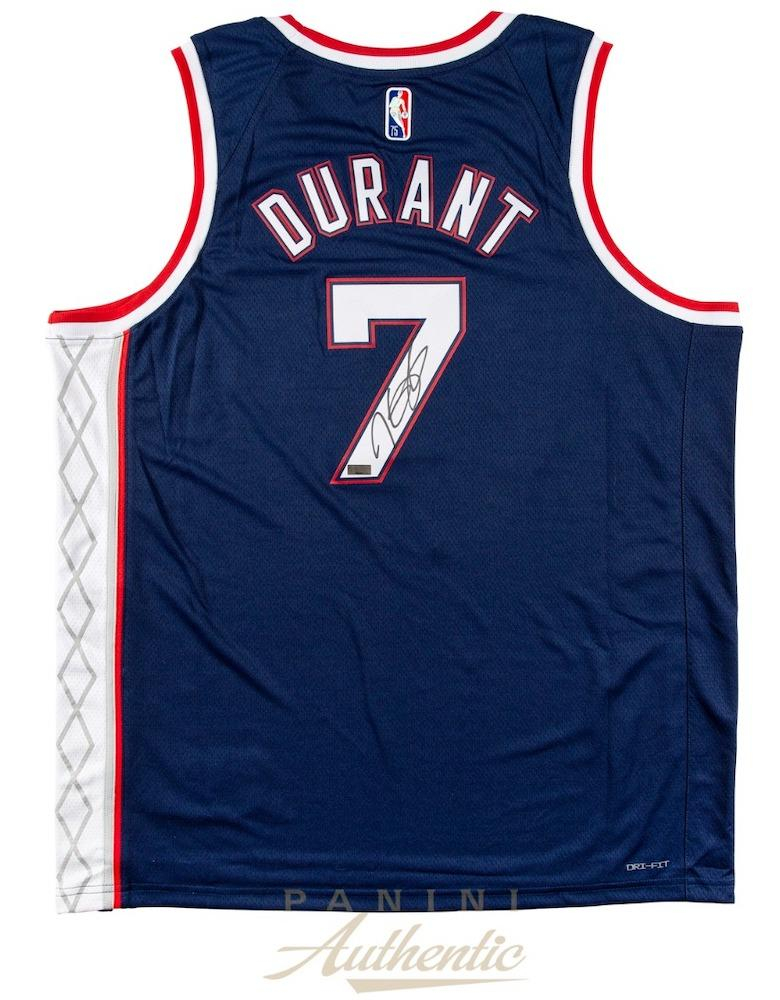 Kevin Durant Signed Nets Jersey (Panini) Pristine Auction