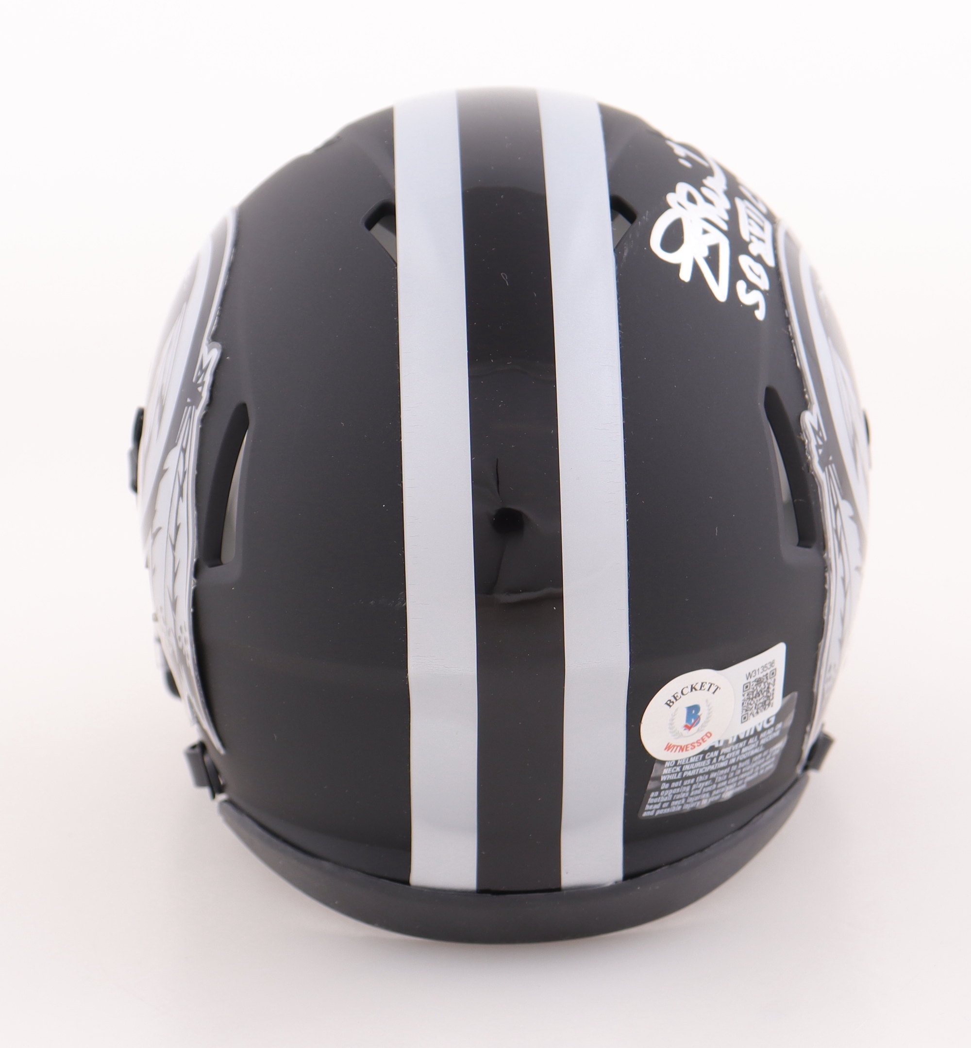 Joe Theismann Signed Redskins Eclipse Alternate Speed Mini Helmet Inscribed "SB XVII Champs" (Beckett) at PristineAuction.com Joe Theismann Signed Redskins Eclipse Alternate Speed Mini Helmet Inscribed "SB XVII Champs" (Beckett) at PristineAuction.com