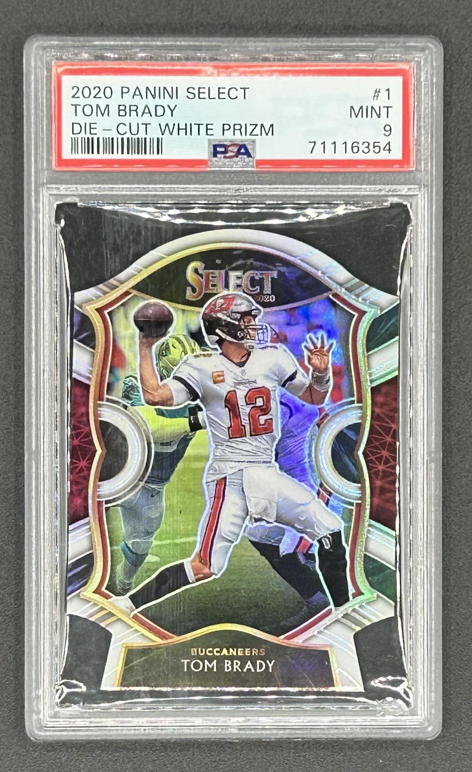 Tom Brady 2020 Select Prizm White Die Cut #1 (PSA 9) at PristineAuction.com Tom Brady 2020 Select Prizm White Die Cut #1 (PSA 9) at PristineAuction.com