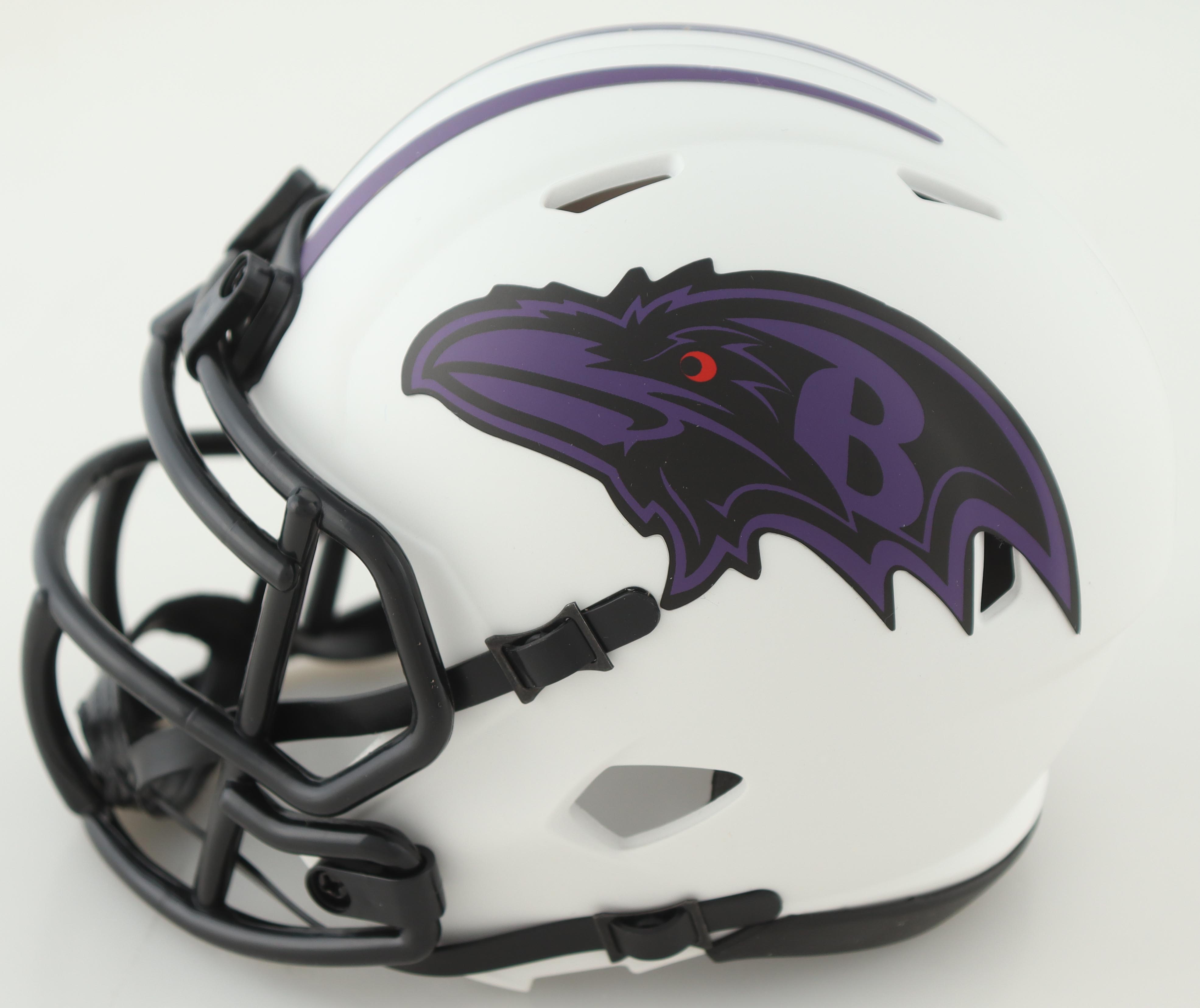 Odell Beckham Jr. Signed Ravens Lunar Eclipse Alternate Speed Mini Helmet (Beckett) at PristineAuction.com Odell Beckham Jr. Signed Ravens Lunar Eclipse Alternate Speed Mini Helmet (Beckett) at PristineAuction.com