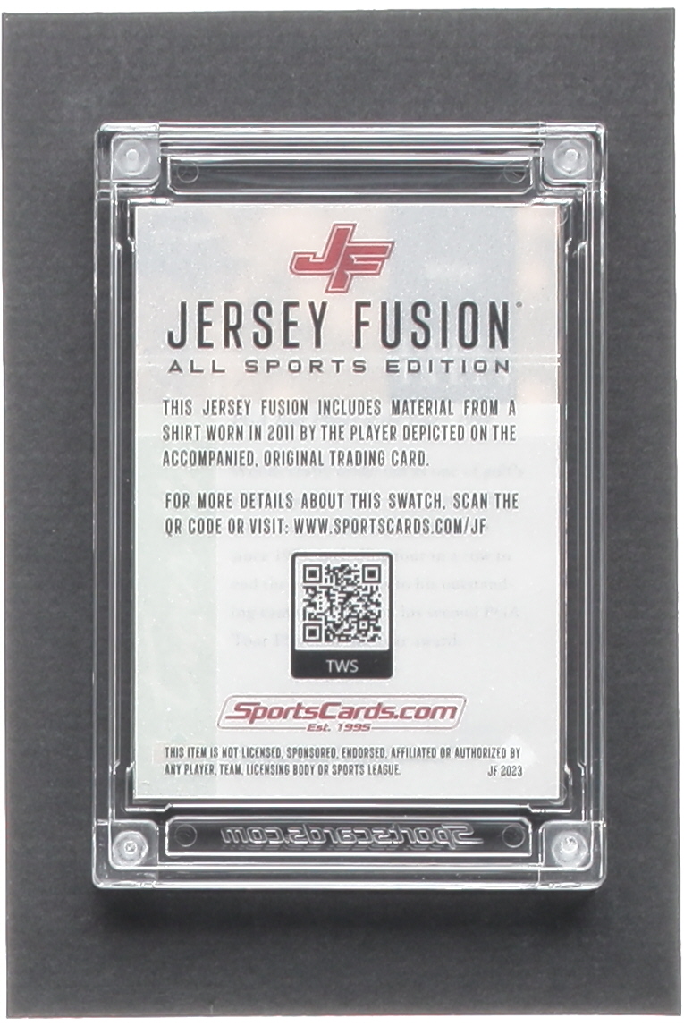 Tiger Woods 2023 Jersey Fusion Double Game Used Swatch #TWS #72/99 at PristineAuction.com Tiger Woods 2023 Jersey Fusion Double Game Used Swatch #TWS #72/99 at PristineAuction.com