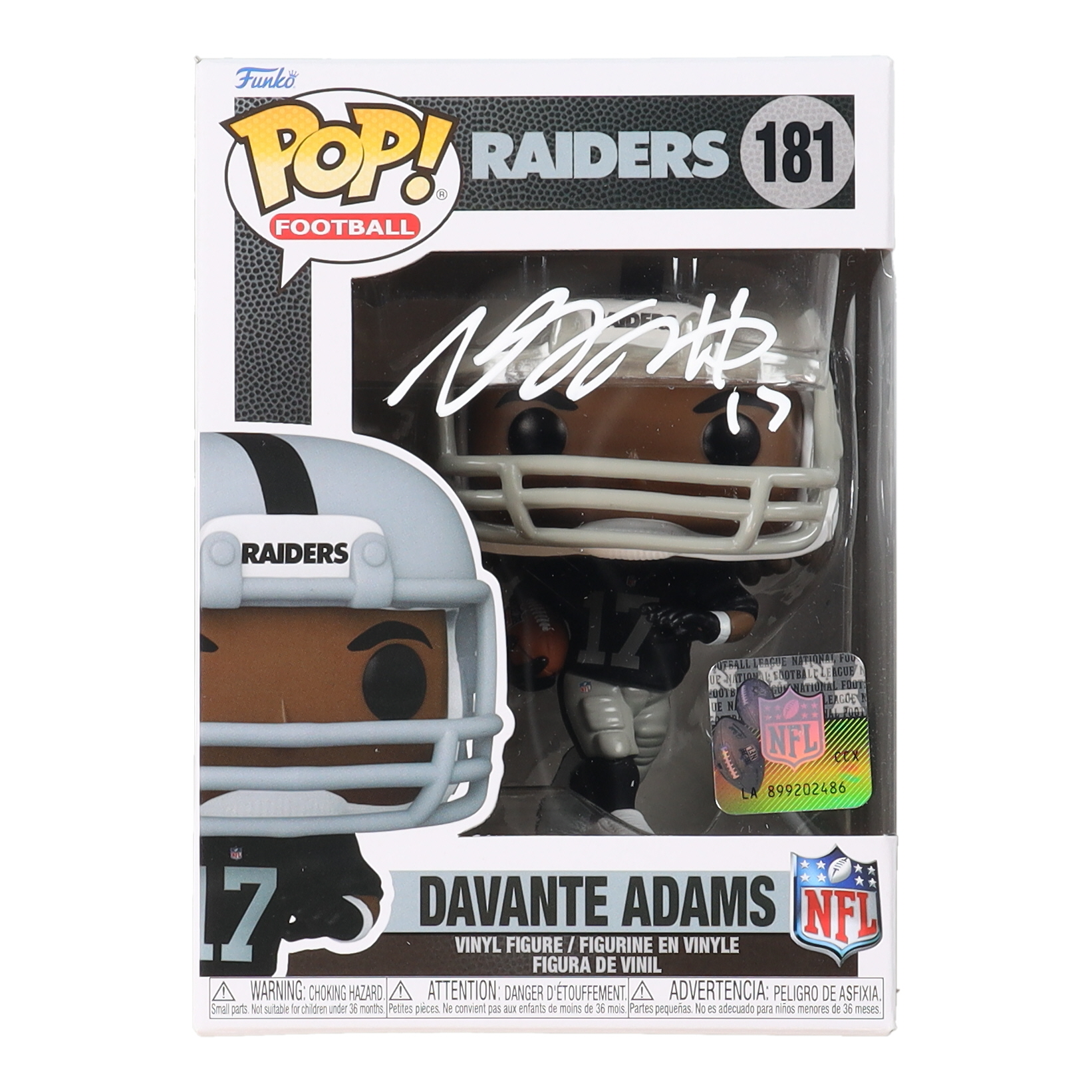 Davante Adams Signed Raiders #181 Funko Pop! Vinyl Figure (Beckett) at PristineAuction.com Davante Adams Signed Raiders #181 Funko Pop! Vinyl Figure (Beckett) at PristineAuction.com
