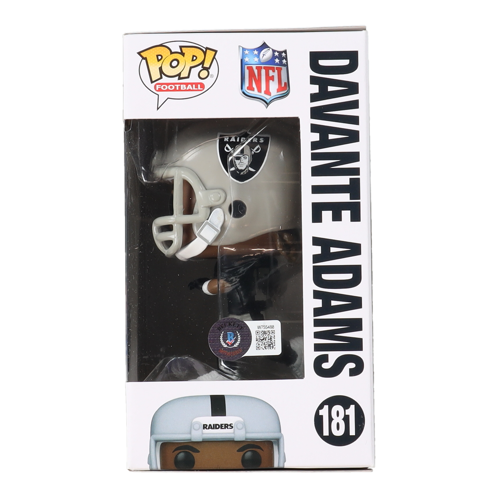 Davante Adams Signed Raiders #181 Funko Pop! Vinyl Figure (Beckett) at PristineAuction.com Davante Adams Signed Raiders #181 Funko Pop! Vinyl Figure (Beckett) at PristineAuction.com
