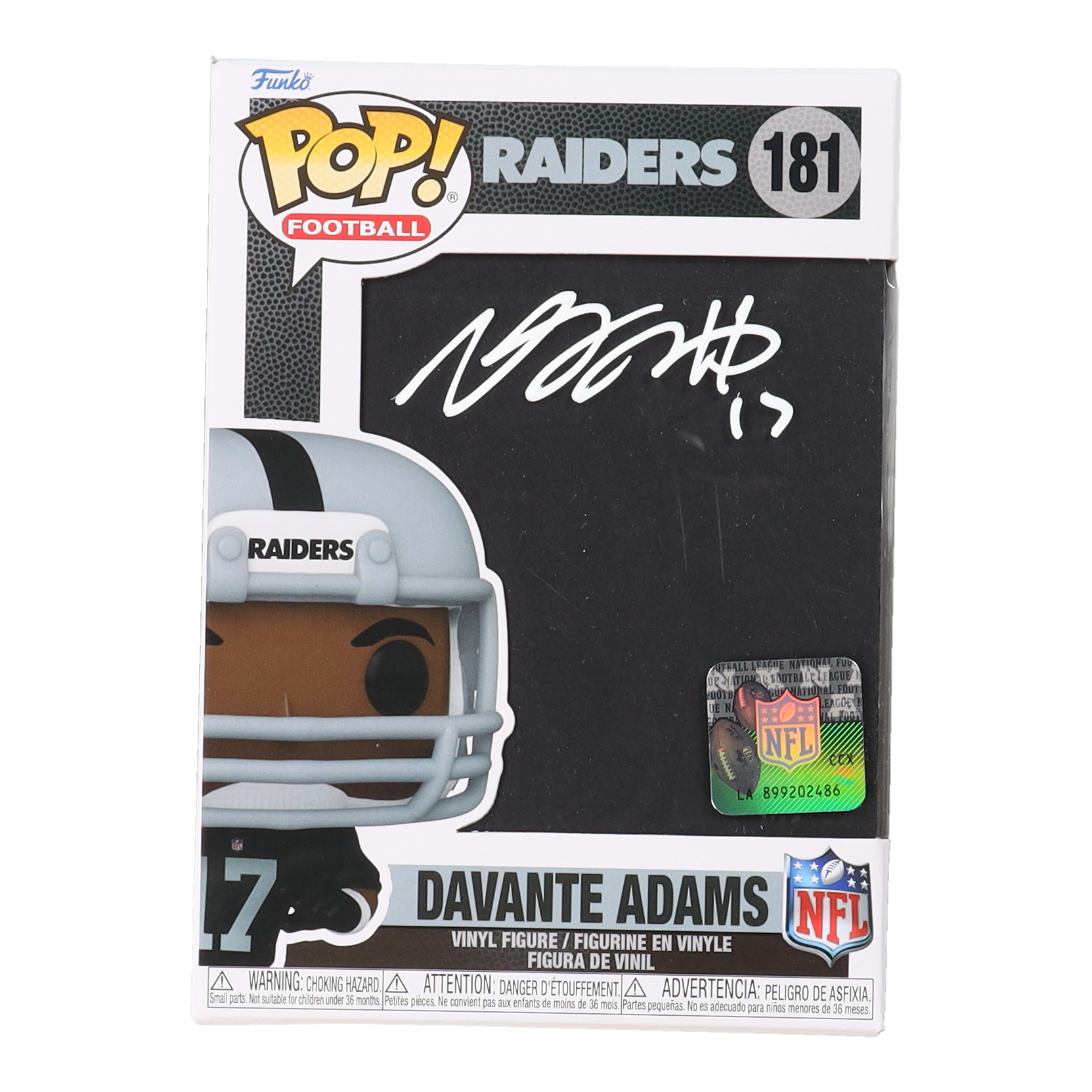Davante Adams Signed Raiders #181 Funko Pop! Vinyl Figure (Beckett) at PristineAuction.com Davante Adams Signed Raiders #181 Funko Pop! Vinyl Figure (Beckett) at PristineAuction.com