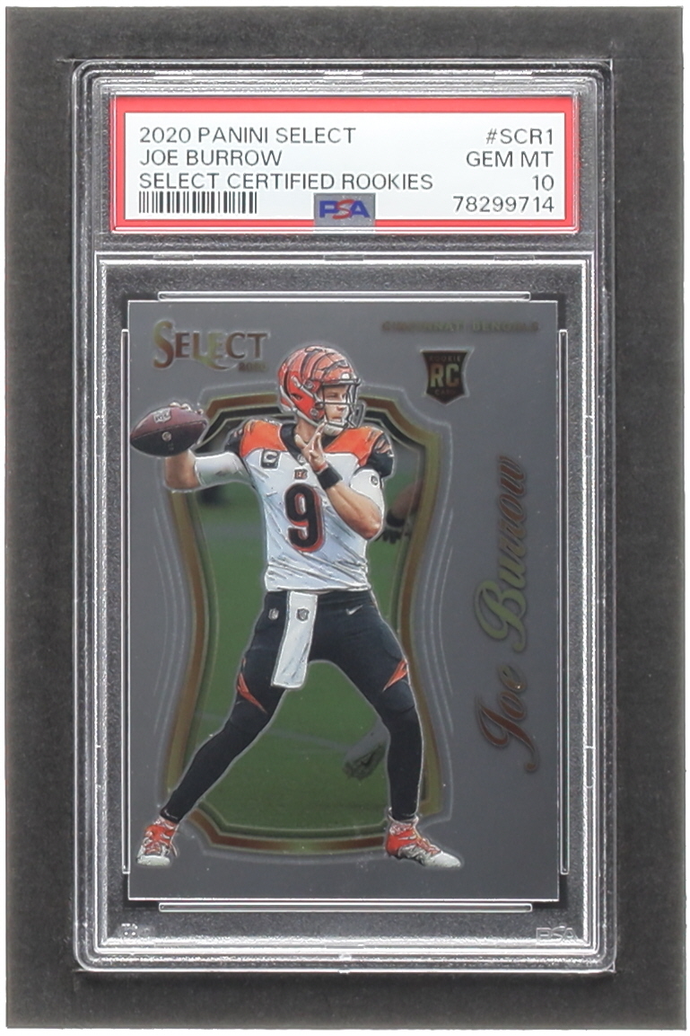 Joe Burrow 2020 Select Select Certified Rookies #1 RC (PSA 10) at PristineAuction.com Joe Burrow 2020 Select Select Certified Rookies #1 RC (PSA 10) at PristineAuction.com