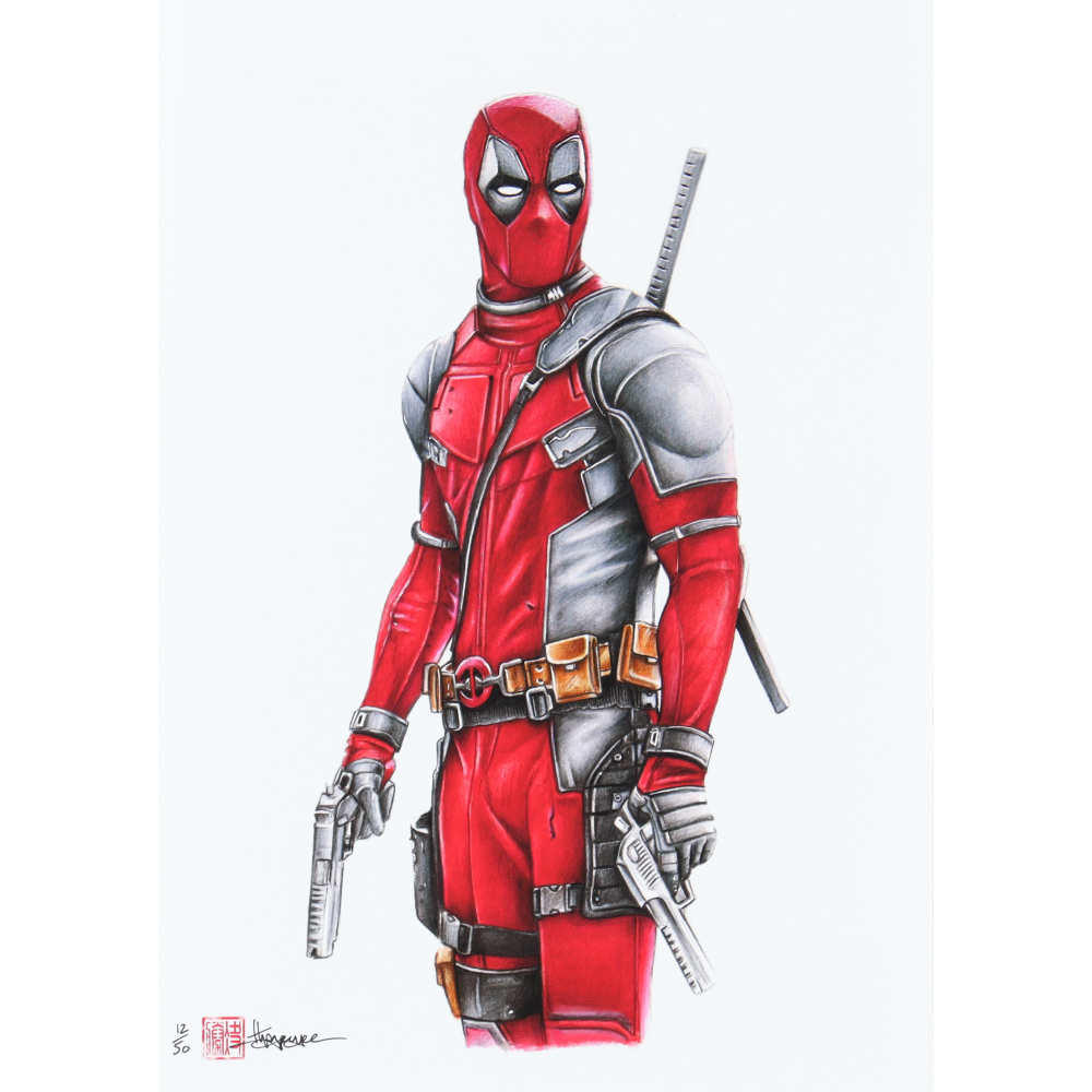 "Deadpool" Marvel LE 8x12 Art Print by Thang Nguyen #/50 (PA) at PristineAuction.com