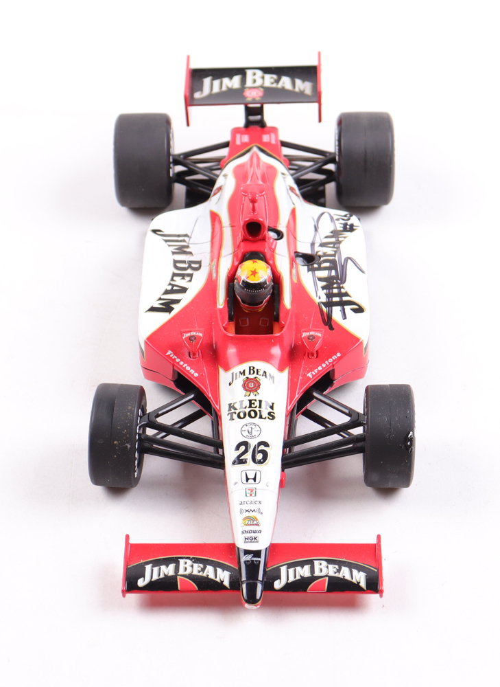 Dan Wheldon Signed LE Jim Beam 1:18 Die-Cast Indy Car (Beckett) at PristineAuction.com Dan Wheldon Signed LE Jim Beam 1:18 Die-Cast Indy Car (Beckett) at PristineAuction.com