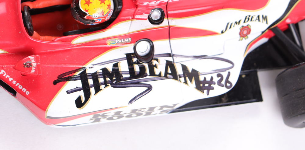 Dan Wheldon Signed LE Jim Beam 1:18 Die-Cast Indy Car (Beckett) at PristineAuction.com Dan Wheldon Signed LE Jim Beam 1:18 Die-Cast Indy Car (Beckett) at PristineAuction.com
