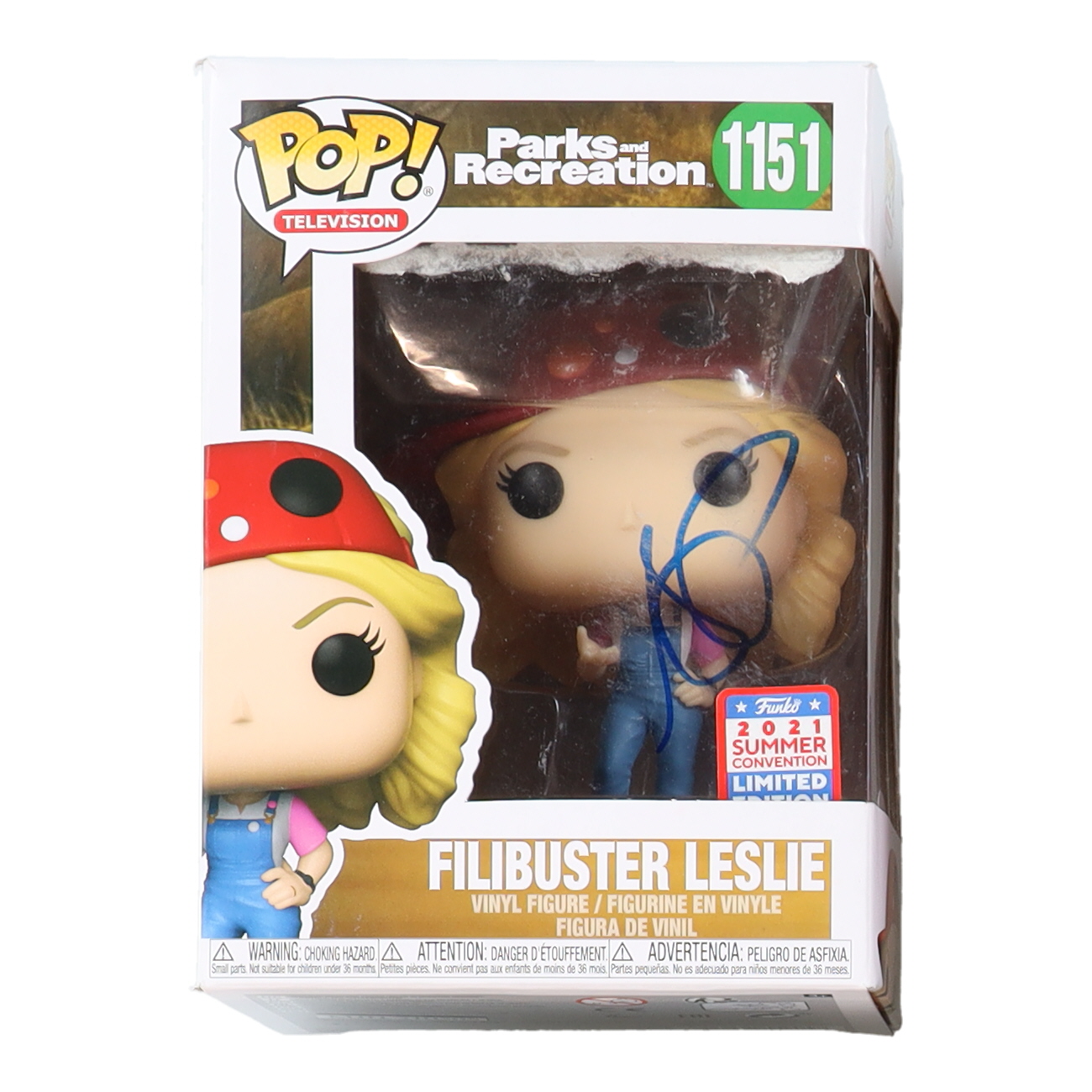 Amy Poehler Signed "Parks and Recreation" Filibuster Leslie #1151 Funko Pop! Television Vinyl Figure (ACOA) at PristineAuction.com Amy Poehler Signed "Parks and Recreation" Filibuster Leslie #1151 Funko Pop! Television Vinyl Figure (ACOA) at PristineAuction.com
