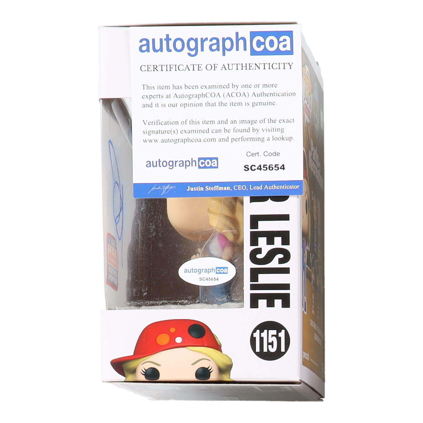 Amy Poehler Signed "Parks and Recreation" Filibuster Leslie #1151 Funko Pop! Television Vinyl Figure (ACOA) at PristineAuction.com Amy Poehler Signed "Parks and Recreation" Filibuster Leslie #1151 Funko Pop! Television Vinyl Figure (ACOA) at PristineAuction.com