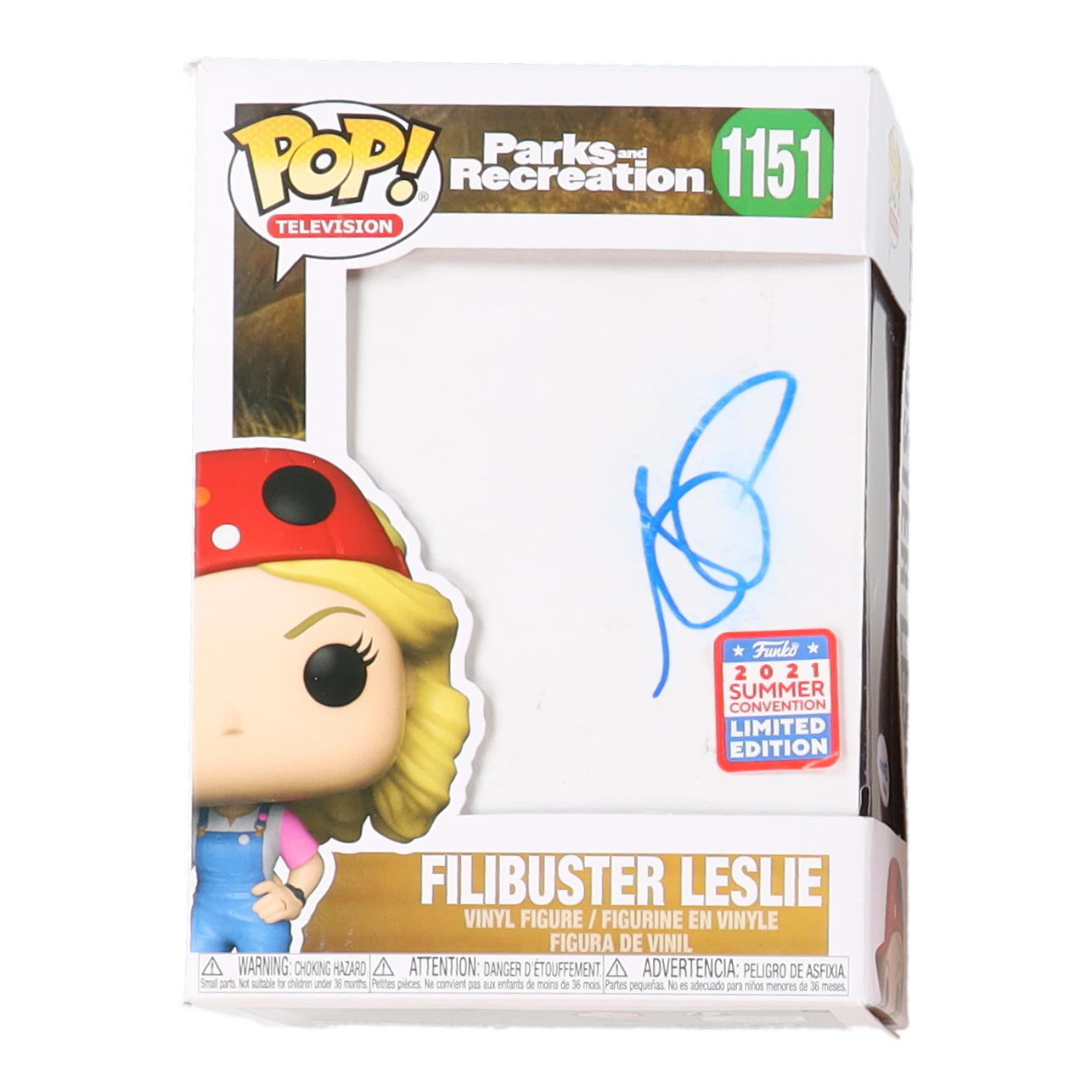 Amy Poehler Signed "Parks and Recreation" Filibuster Leslie #1151 Funko Pop! Television Vinyl Figure (ACOA) at PristineAuction.com Amy Poehler Signed "Parks and Recreation" Filibuster Leslie #1151 Funko Pop! Television Vinyl Figure (ACOA) at PristineAuction.com