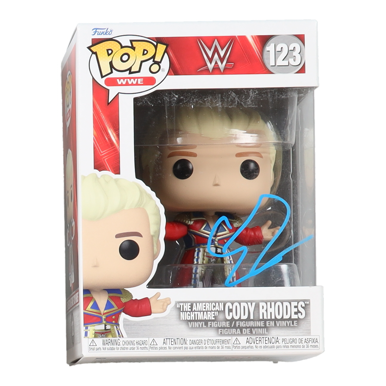 Cody Rhodes Signed WWE #123 Funko Pop! Vinyl Figure (ACOA) at PristineAuction.com Cody Rhodes Signed WWE #123 Funko Pop! Vinyl Figure (ACOA) at PristineAuction.com