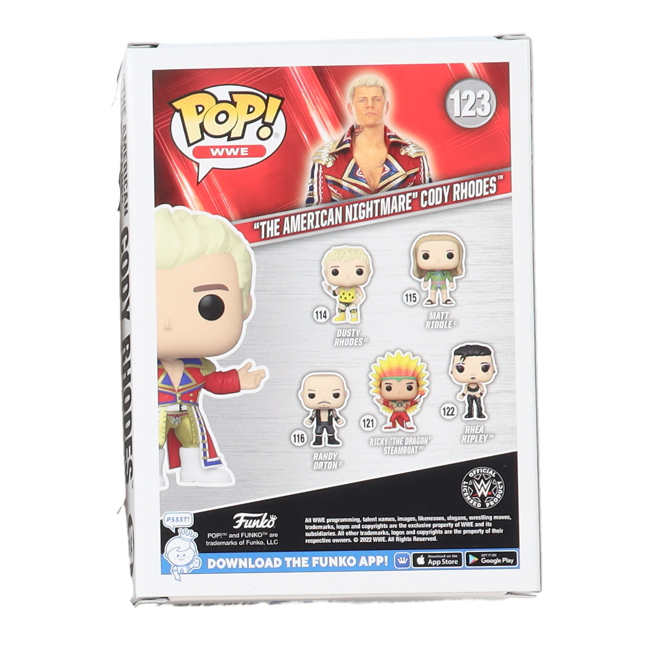 Cody Rhodes Signed WWE #123 Funko Pop! Vinyl Figure (ACOA) at PristineAuction.com Cody Rhodes Signed WWE #123 Funko Pop! Vinyl Figure (ACOA) at PristineAuction.com